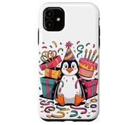 Manchot Gâteaux Confettis Anniversaire Fête Manchots Coque pour iPhone 11