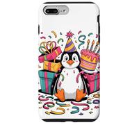 Manchot Gâteaux Confettis Anniversaire Fête Manchots Coque pour iPhone 7 Plus/8 Plus
