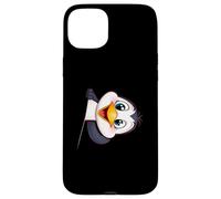 Manchot Mignon Qui se penche Illustration Animale Cartoon Coque pour iPhone 15 Plus