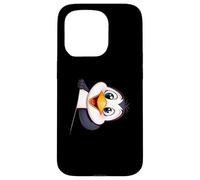 Manchot Mignon Qui se penche Illustration Animale Cartoon Coque pour iPhone 15 Pro