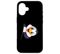 Manchot Mignon Qui se penche Illustration Animale Cartoon Coque pour iPhone 16