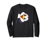 Manchot Mignon Qui se penche Illustration Animale Cartoon Manche Longue