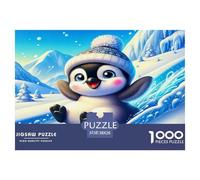 Manchot Puzzle 1000 Pièces Convient Aux Adultes Adulte Manchot Décoration D'intérieur Le Défi ÉduChatif en Papier Un Beau Cadeau 38x26cm/1000pcs