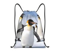 Manchot Sac De Sport Drawstring Bags Adultes Voyage Sac De Piscine pour Camping Cosmétiques Déjeuner 36X42Cm