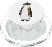 Manchot Sheriff Chapeau de cowboy PopSockets PopGrip pour MagSafe