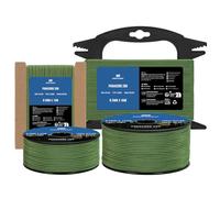 Manco Element Paracorde 2mm 15m Corde Nylon 3 Brins Type I Cordelette | Noir, 100% Nylon, Capacité de Charge 90kg (200lbs), Idéal pour Extrieur, Artisanat, Camping, Bobine