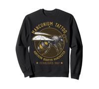 Mancunium Tatouage, Manchester Worker Bee Tattoo Studio Design Sweatshirt