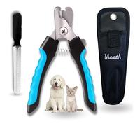 MandA® Coupe ONGLE Chat avec ÉTUI + Lime. Coupe ongle Chiens Coupeongles pour Animaux de Compagnie. Toilettage du Chat et Chien. Ciseaux ongle Chat. Cat and Dog Nail Clippers. Petit 9 cm.