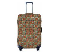 Mandala 1 Housses de bagages de voyage - Housses de protection élastiques pour valises de 18 à 32 pouces, Noir, CH