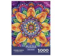 Mandala 1000 Pieces Animation Puzzle pour Adulte Qualité Supérieure De l'art De La Décoration Moderne Adultes Et Enfants Dès 14 Ans 70x50cm/1000pcs
