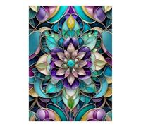 Mandala Abstrait 1000 Pièces Mini Puzzle pour Adultes | 70x50cm Carton Décoration Salon Coupe Précise Cadeau Anniversaire Détente