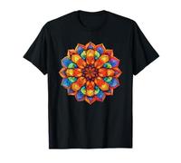 Mandala Arc-en-Ciel Géométrie sacrée Boho Yoga T-Shirt