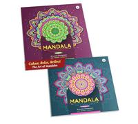 Mandala Art Colouring Books for Adults | Colouring, Drawing, Painting & Practice Books | Colouring reference with QR code | DIY Activity Books | Pack of 2