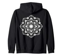 Mandala Blackwork Géométrie sacrée Sweat à Capuche