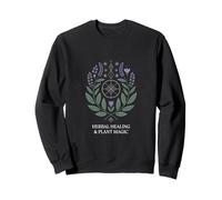 Mandala botanique magique à base de plantes et plantes Sweatshirt