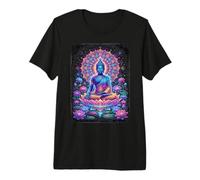 Mandala Bouddha Lotus Coloré pour Un Esprit Zen T-Shirt Haut de Gamme
