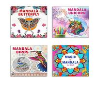 Mandala Butterfly + Unicorn + Birds + Magic Art Designs Pattern Colouring Books For Kids | Kids Drawing | Floral Patterns | Unicorn Dreams | Fruits Delight | Ocean Animals | Wild Creatures | Bird Sket