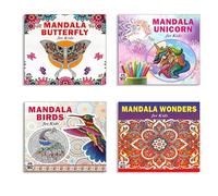 Mandala Butterfly + Unicorn + Birds + Wonders Art Designs Pattern Colouring Books For Kids | Floral Patterns | Unicorn Dreams | Fruits Delight | Ocean Animals | Wild Creatures | Bird Sketches | Magica