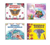 Mandala Butterfly + Unicorn + Sea Animals + Animals Art Designs Pattern Colouring Books For Kids | Floral Patterns | Unicorn Dreams | Fruits Delight | Ocean Animals | Wild Creatures | Bird Sketches |