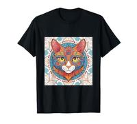 Mandala Cat : l'art du mystère et de l'harmonie T-Shirt