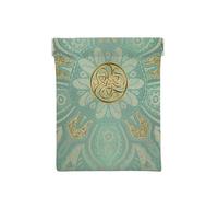 Mandala Celtique Doux Vert Sauge Et Or, Sac de Rangement pour Femmes, Portefeuille supérieur à Presser, Petit Porte-Monnaie, Pochette de Changement