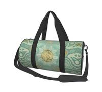 Mandala Celtique Doux Vert Sauge Et Or, Sac de Voyage de Grande capacité, Sac à Main Rond, Sac de Voyage de Sport, fourre-Tout, Sac de Fitness