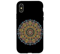 Mandala coloré Chakra Spirituel Yoga méditation Zen Coque pour iPhone X/XS