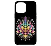 Mandala coloré Lotus Chakra Spirituel Yoga Méditation Coque pour iPhone 13 Pro Max
