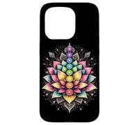 Mandala coloré Lotus Chakra Spirituel Yoga Méditation Coque pour iPhone 15 Pro