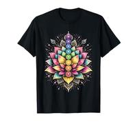Mandala coloré Lotus Chakra Spirituel Yoga Méditation T-Shirt