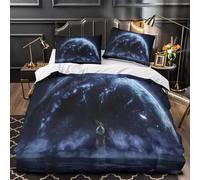 Mandala cosmique Parure de Lit Imprimé en 3D Super Douce Hypoallergique Motif céleste abstrait Housse de Couette Microfibre Fermeture Éclair Respirante for Garçons Adolescents Double（200x200cm）