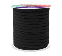 MANDALA Crafts Cordon Souple de remplacement de corde d'ameublement au crochet macramé Coton Welt Trim Cordon de passepoil 5 mm Noir