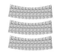 Mandala Crafts Guirlande de guirlandes argentées - Guirlande à franges en forme de stalactites - 50,8 cm x 6,2 m de long pour sapin de Noël, décoration de fête