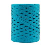 Mandala Crafts Ruban raphia bleu sarcelle pour emballage cadeau - 91,4 m de long en raphia naturel pour travaux manuels et décoration