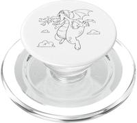 Mandala de Dragon à colorier pour Les Enfants PopSockets PopGrip pour MagSafe