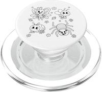Mandala d'insectes à colorier pour Les Enfants PopSockets PopGrip pour MagSafe