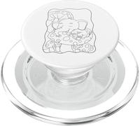 Mandala éléphant à colorier pour Les Enfants PopSockets PopGrip pour MagSafe