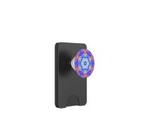 Mandala en Forme de Cube Metatron à Flammes Bleues, Rouges et Jaunes PopSockets PopWallet pour MagSafe