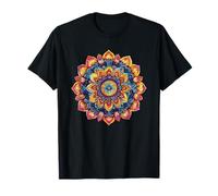 Mandala en Forme de Lotus sacré, Style de Festival Hippie T-Shirt