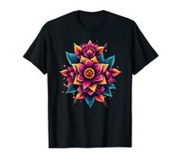 Mandala Fleur Lotus Coloré Boho Floral Bloom T-Shirt