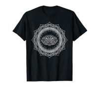 Mandala Fleur Prana Art Spiritual Yoga Pilates Boho Lotus T-Shirt