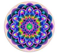 Mandala Fleur Puzzle 1000 Pieces Cadeau Unique Jeu Éduchatif Challenge Toy À De Qualité Supérieure Peinture Art pour Adultes Et Enfants 1000pcs (67.5x67.5cm)