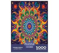 Mandala Fleur Puzzle 1000 Pièces Educa Jouet en Bois Divertissement Créatif De l'art De La Décoration Jeu Éduchatif Challenge Toy Adultes & Enfants des 14 Ans 38x26cm/1000pcs