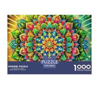 Mandala Fleur Puzzle pour Adultes De Qualité Supérieure Fleurs fraîches Jeu Éducatif Défi Jouets Décoration Moderne Jeu Cadeau Unique 38x26cm/1000pcs