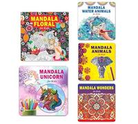 Mandala Floral Art + Cute Unicorn Designs + Sea Animals Designs + Animals Designs + Wonders Mandala Art Designs Colouring Books | Meditation | Creativity | Freedom | Adventure | Focus | Mindfulness |