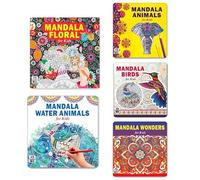 Mandala Floral Art + Sea Animals Designs + Animals Designs + Birds Designs + Wonders Mandala Art Designs Colouring Books | Reflection | Flow | Healing | Strength | Joy | Passion | Clarity | Gratitude