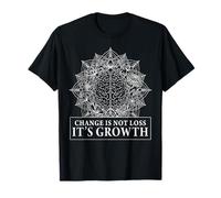 Mandala Floral Brain Yoga Affirmation et Pleine Conscience T-Shirt