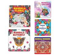 Mandala Floral + Cute Butterfly + Amazing Unicorn + Magic + Wonders Art Designs Pattern Colouring Books For Kids | Mandala Art | Coloring Book | Relaxation | Creativity | Mindfulness | Stress Relief |
