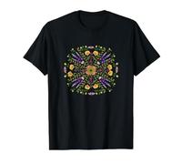 Mandala Floral T-Shirt Graphique avec Valeur, Homme, Noir, M