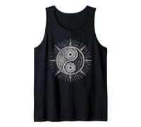 Mandala Floral Yin Yang Sun Minimal Tai Chi méditation Débardeur